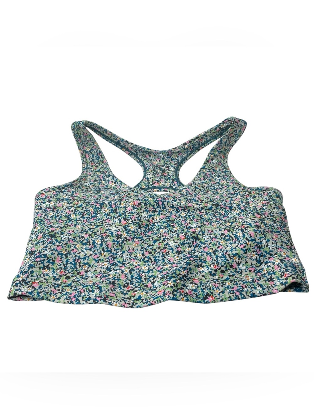 Sage Collective Floral Print Sports Bra Racerback Womens S Small Active Wear